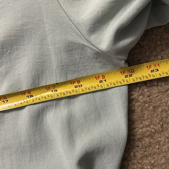 ZARA Beaded Jeweled Collar Button Front Blouse Size L - Picture 9 of 11